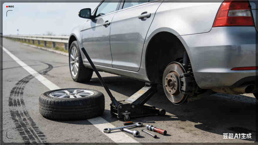 新田道路救援汽车送玻璃水